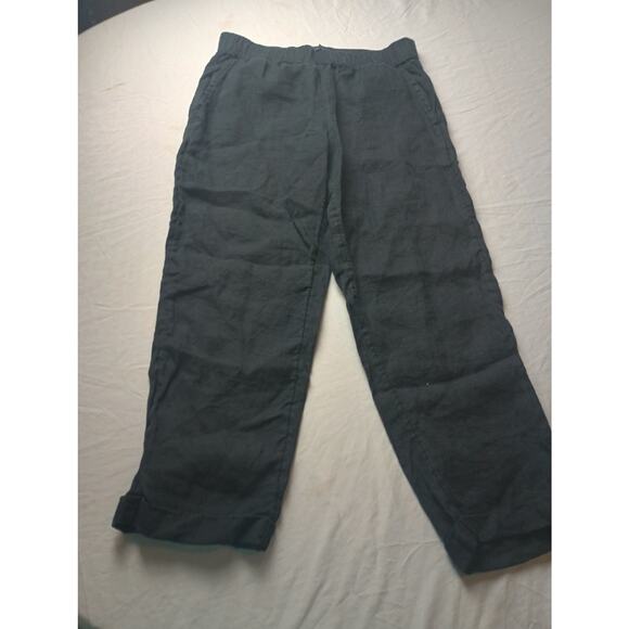 Rachel Rachel Roy 100% Linen Black Pants Women Size Small Pull on Goth Witch - Picture 1 of 4